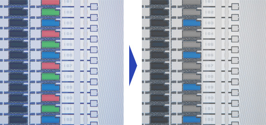 Inspection is easier when you can highlight possible defects or contamination for inspection